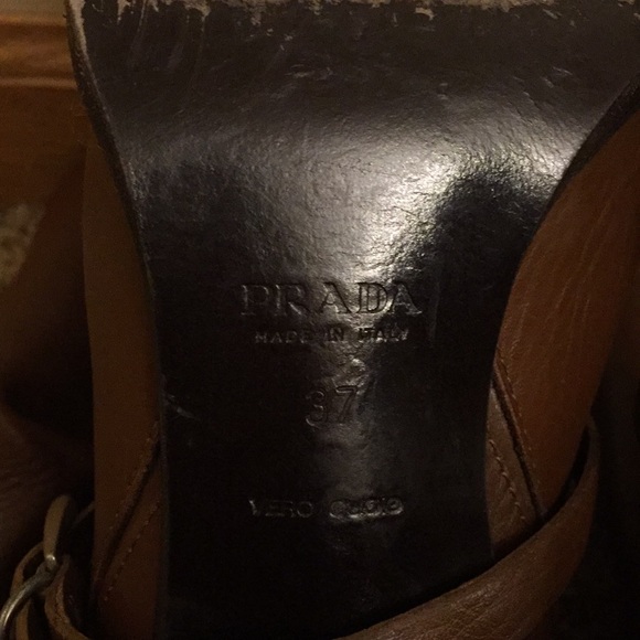 Authentic PRADA Soft Buttery Leather Boots Size 37 - Picture 6 of 8